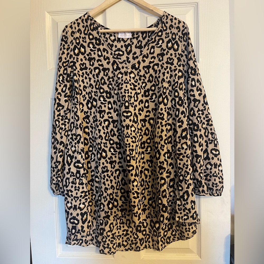 Leopard print tunic